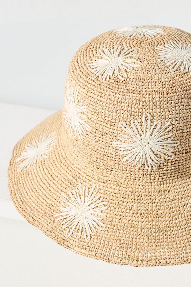 San Diego Hat Co. Floral Embroidered Bucket Hat #2