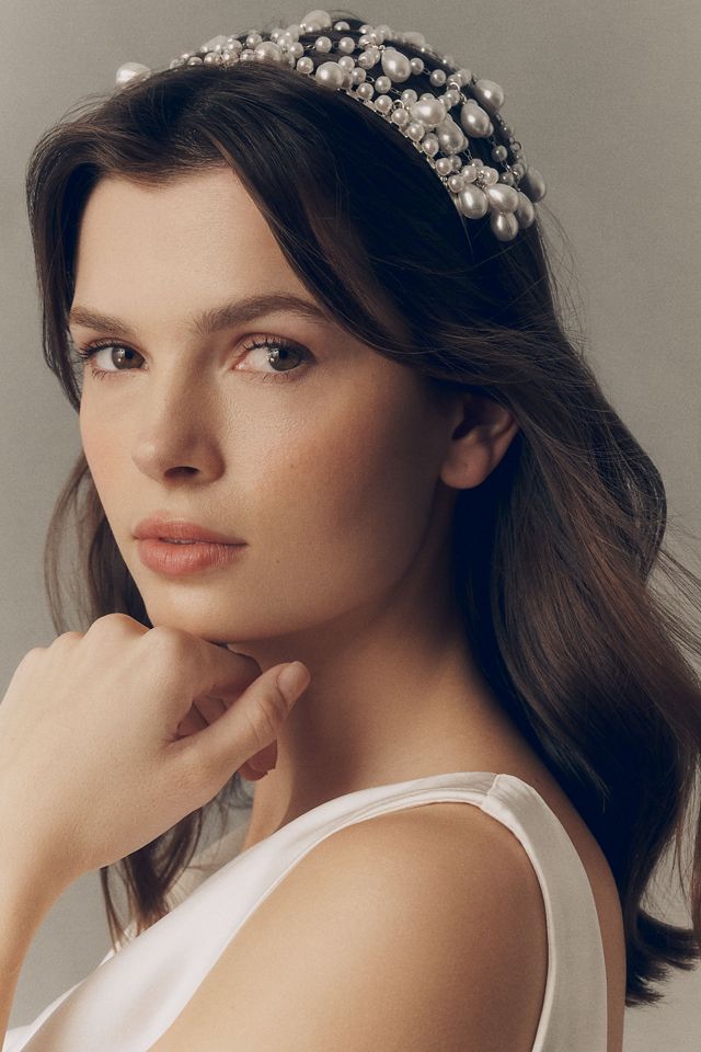 Petit Moments Zoe Draping Pearl Headband #2