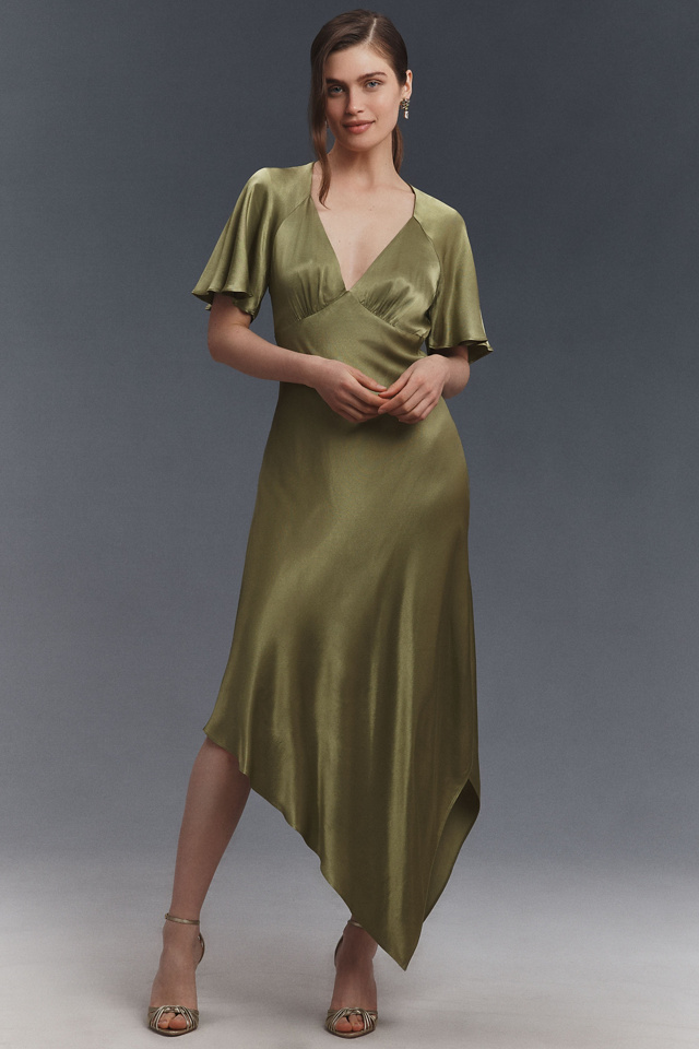 Mare Mare Phoebe Asymmetric Maxi Slip Dress