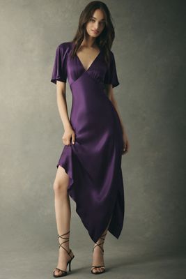 Mare Mare Asymmetric Maxi Slip Dress