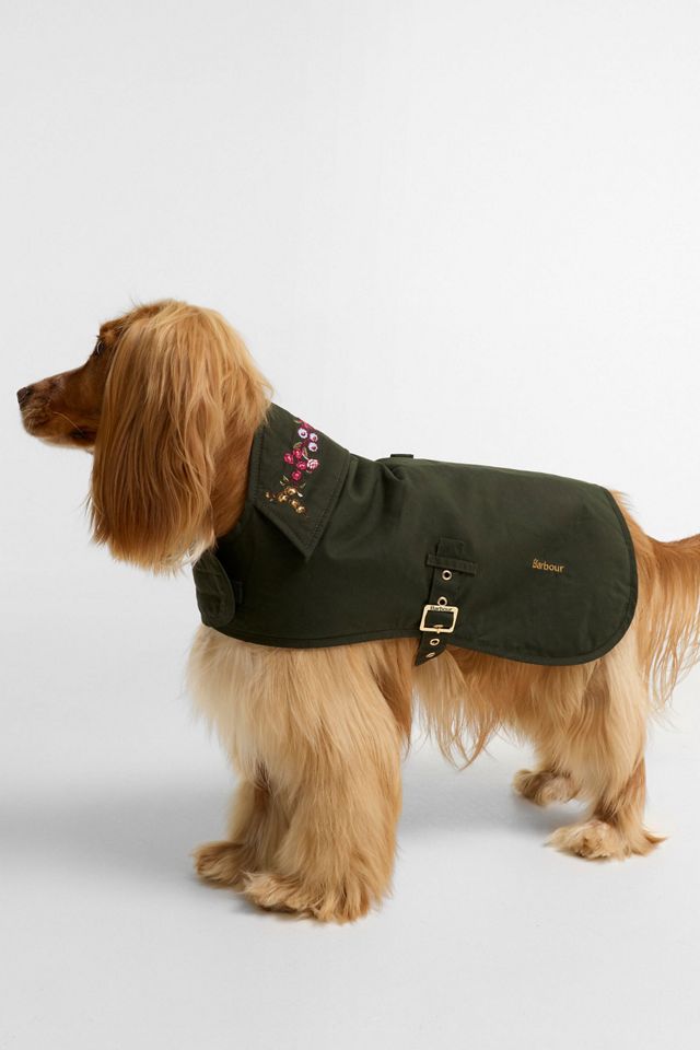 Barbour x Anthropologie Embroidered Collar Dog Coat #1
