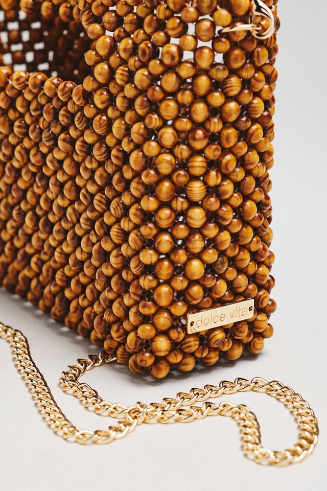 Dolce Vita Linzy Wood Beaded Hand Bag #2