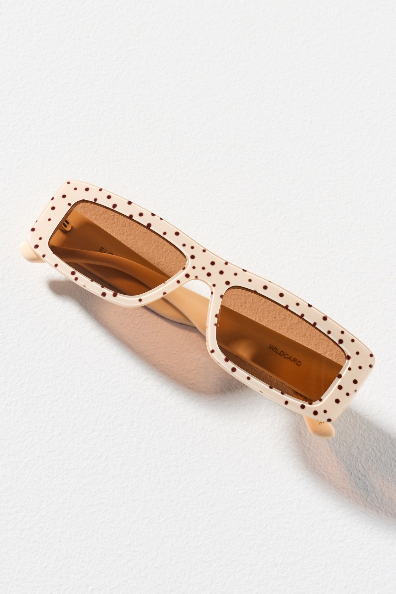Eleventh Hour Slim Rectangle Patterned Sunglasses