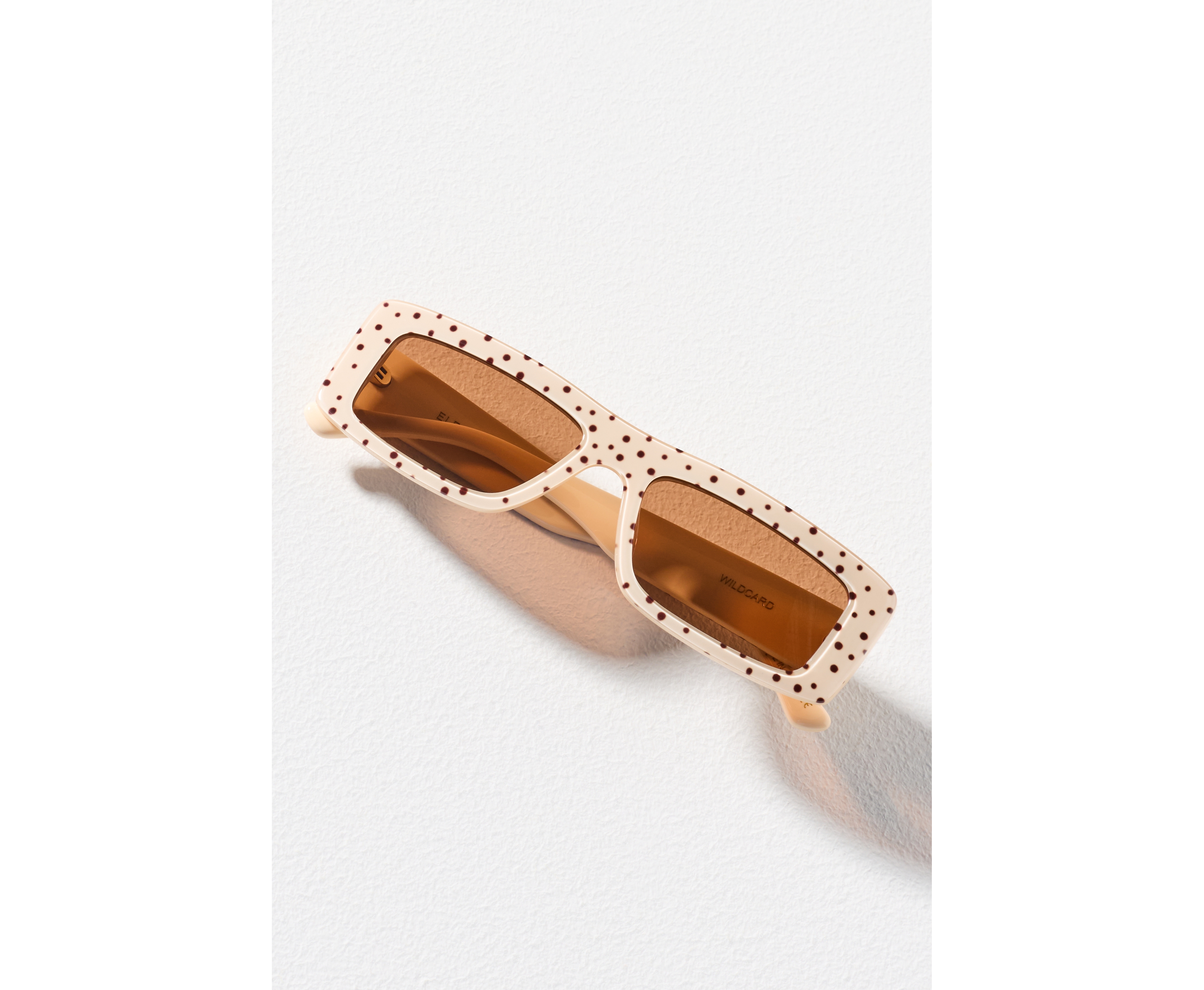 Eleventh Hour Slim Rectangle Patterned Sunglasses