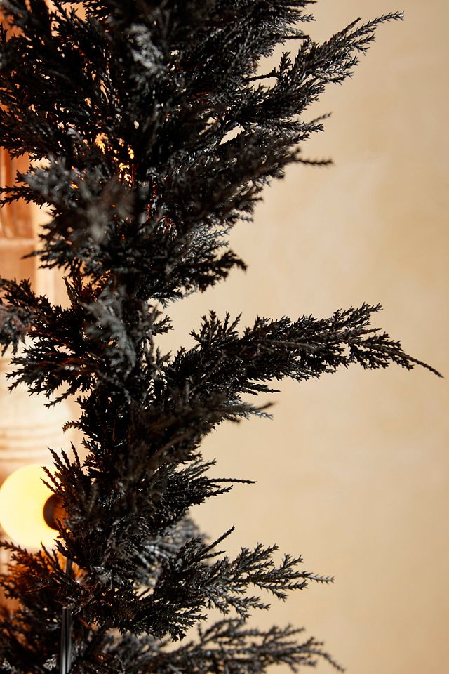 Faux Black Juniper Garland, 9’ #1