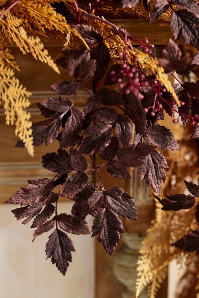 Faux Purple Foliage Garland, 6’ #1