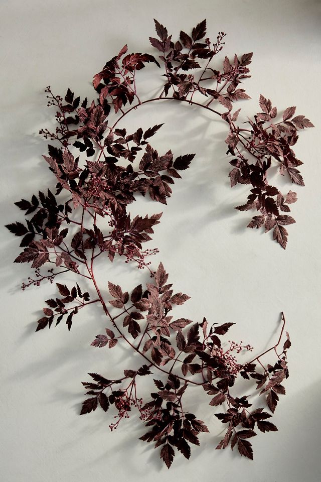 Faux Purple Foliage Garland, 6’ #2