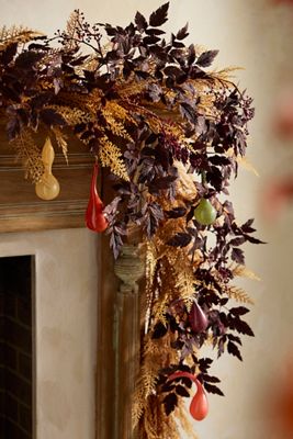 Faux Purple Foliage Garland, 6’