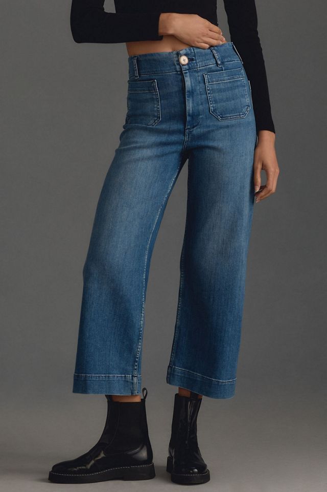 Maeve The Denim Colette Cropped Wide-Leg Jeans #1