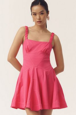 BHLDN Kendall Sleeveless High-Neck Organza Mini Dress | Anthropologie