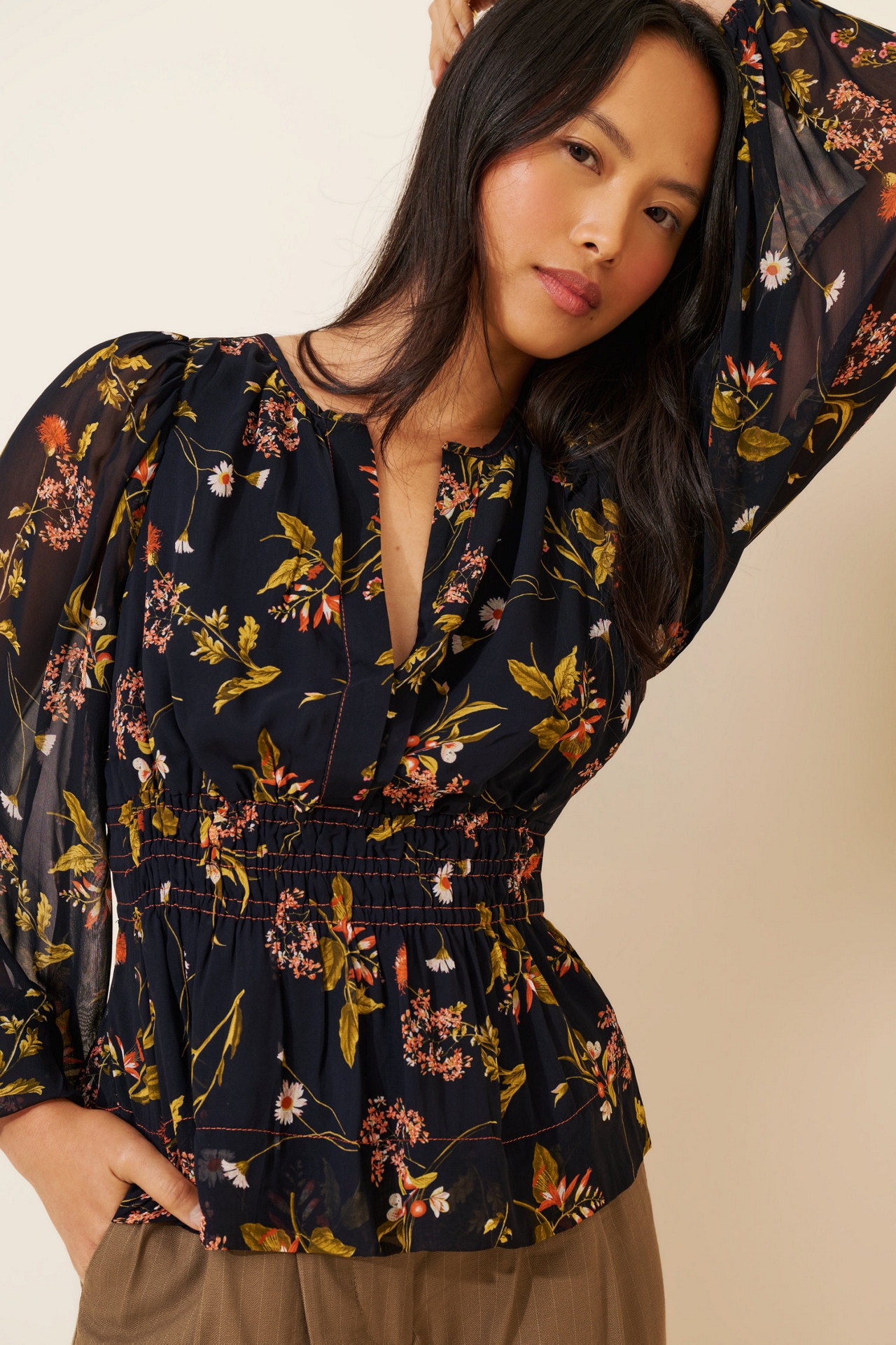 The Somerset Long-Sleeve Blouse