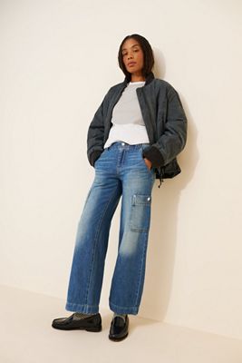 Pilcro Mid-Rise Cargo Jeans