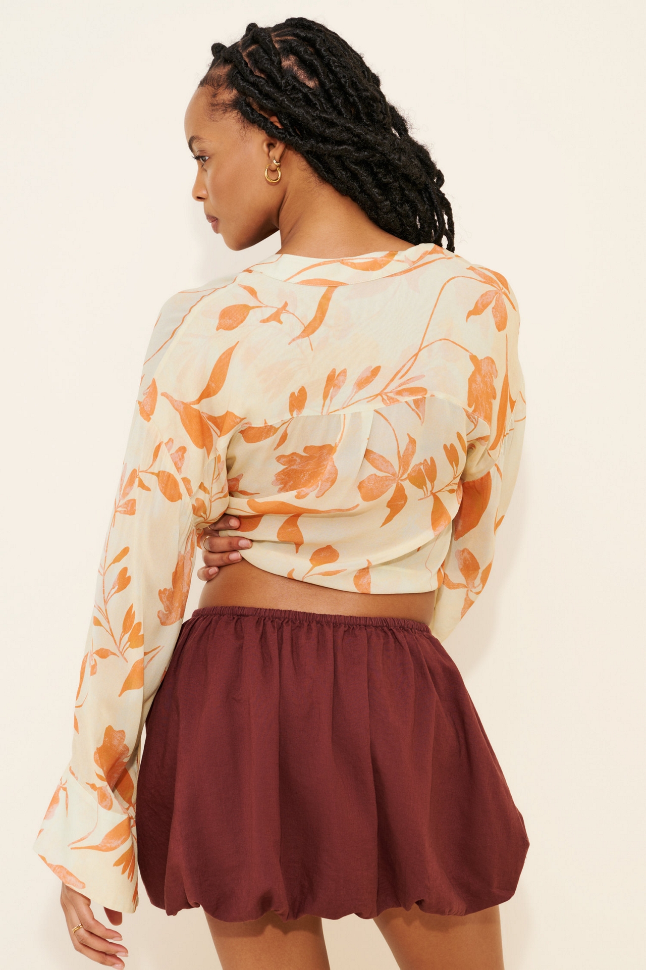 Onia Air Linen Bubble Mini Skirt