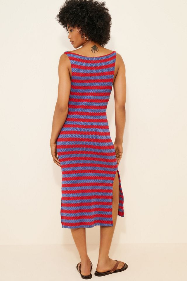 Celandine Stripe Knit Tank Midi Dress #3