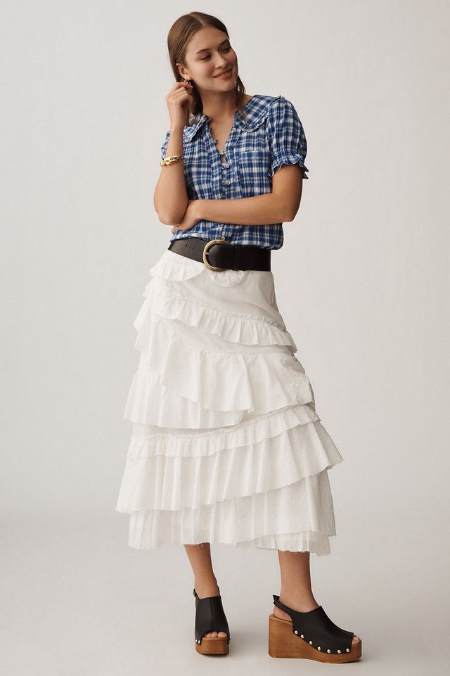 Pilcro The Keira Plaid Blouse #3