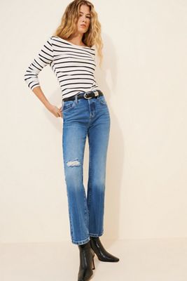 Favorite Daughter The Morgan Shortie Bootcut Jeans