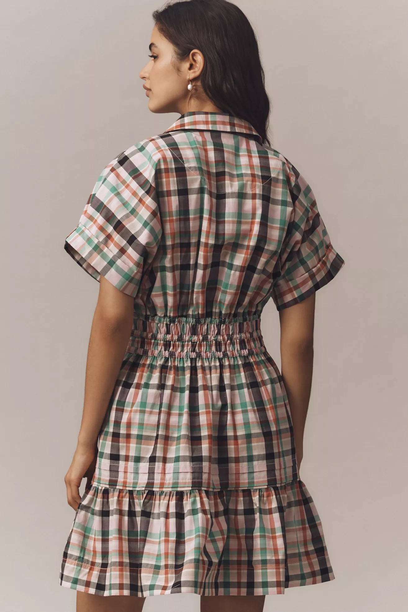The Somerset Plaid Mini Dress - thumbnail 3