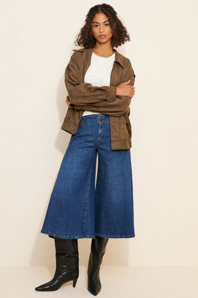Pilcro Skirty High-Rise Crop Wide-Leg Jeans #2