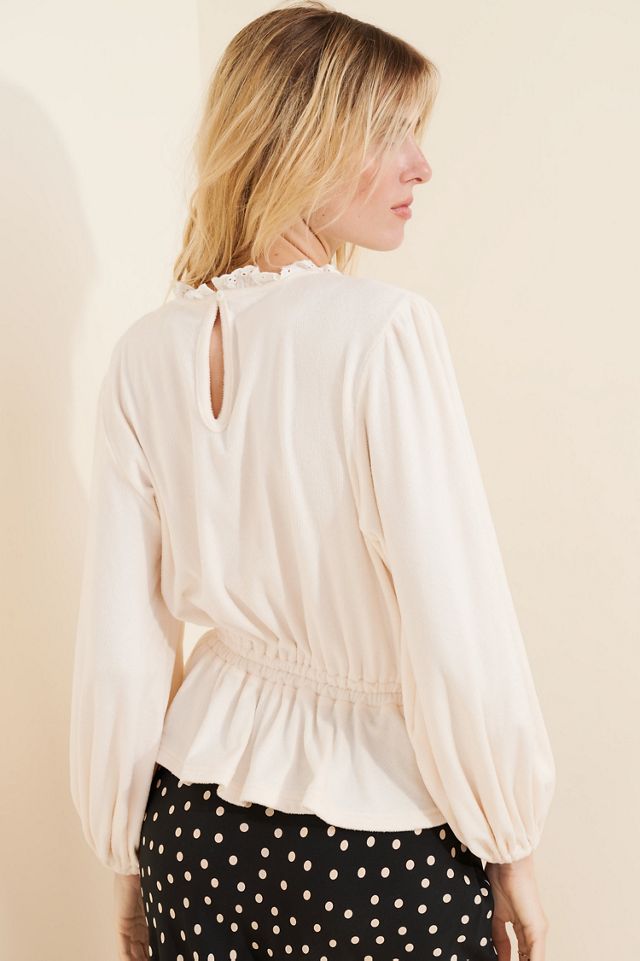 FRENCHMAUVE Numi Victorian Knit Top #1
