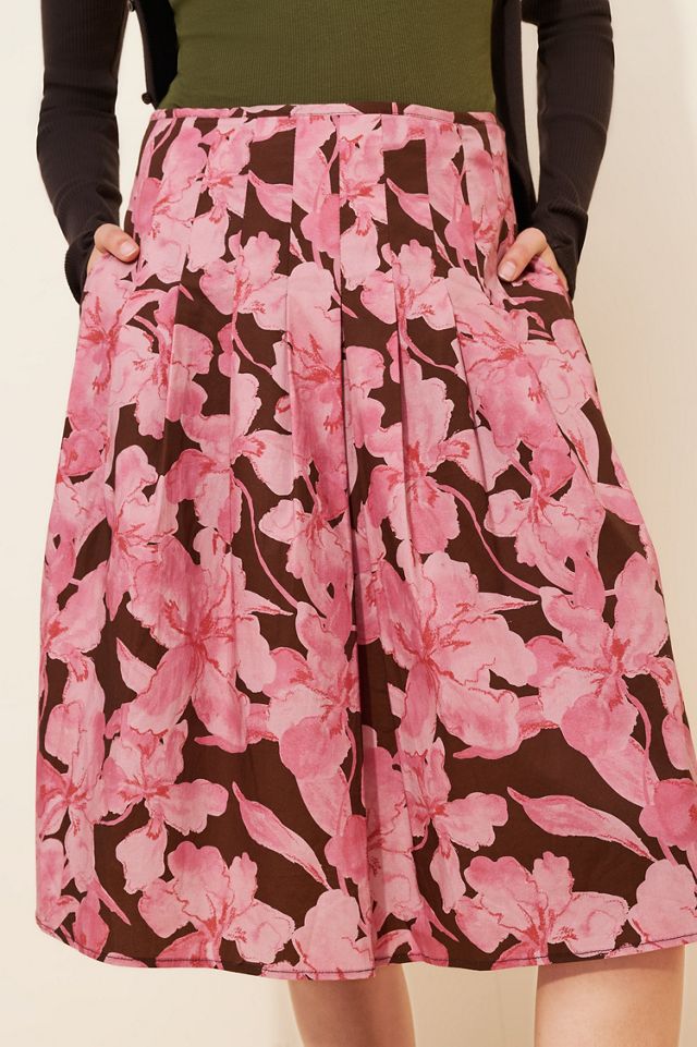 Hutch Full Floral Knee-Length Skirt #3