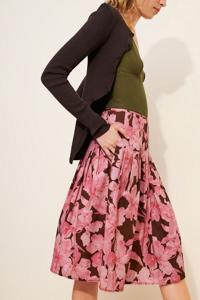 Hutch Full Floral Knee-Length Skirt #2