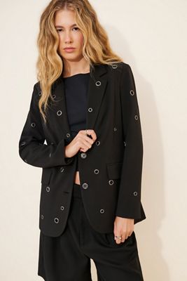 Dolan All-Over Grommet Blazer