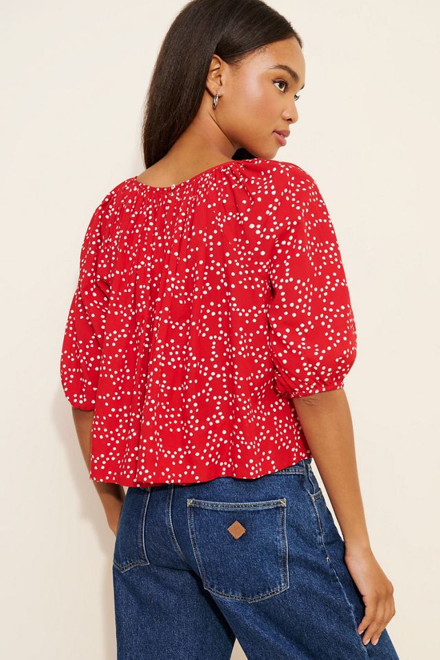 Madewell Shirred Puff-Sleeve Top #2
