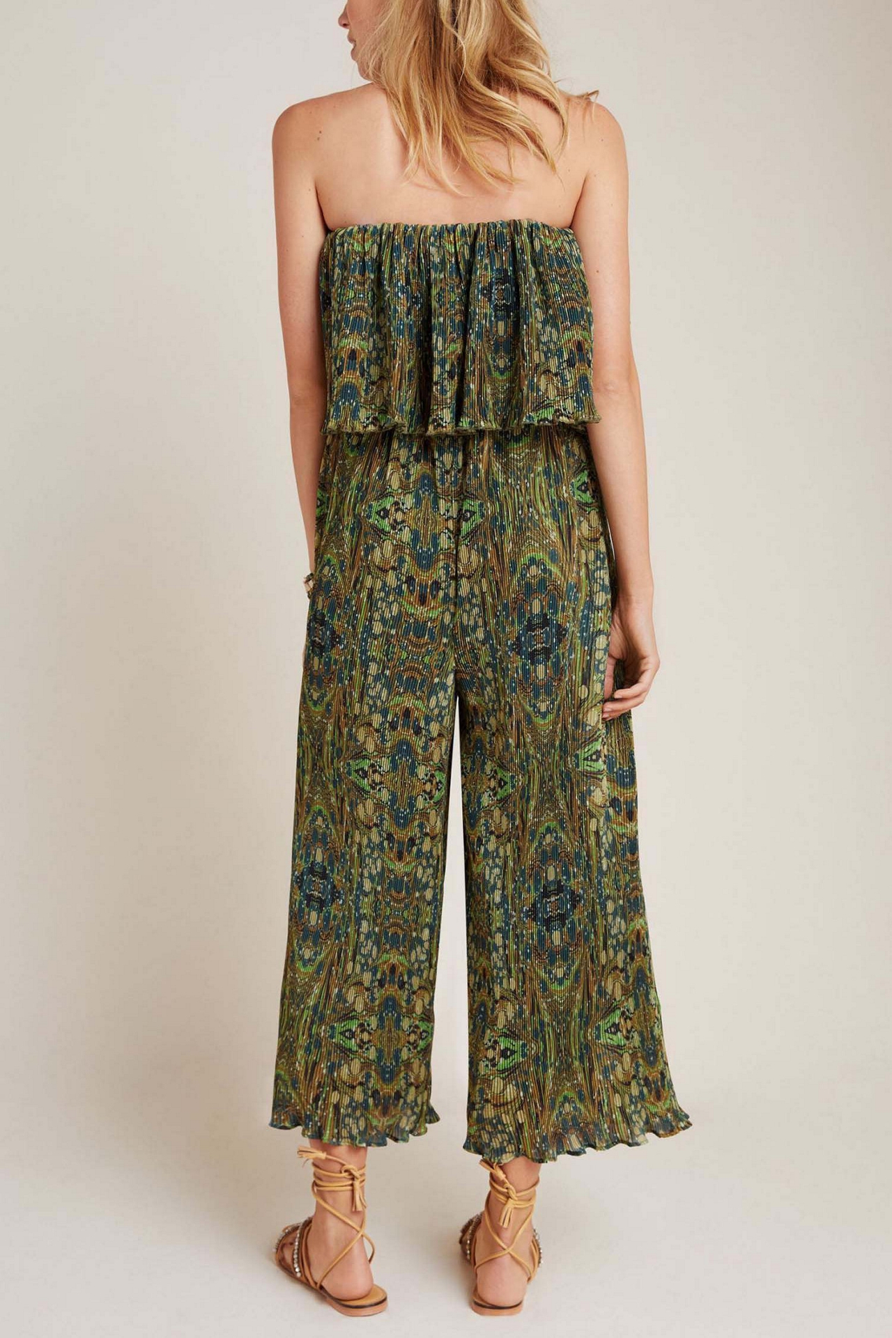 Suzanne Pleated Wide-Leg Jumpsuit