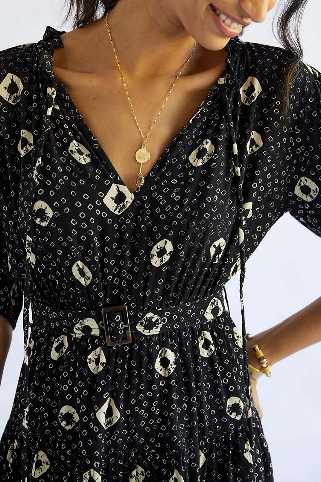 Lusana Lusana Cinched Mini Dress #3
