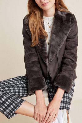 Ruby + Ed Evita Faux-Fur Aviator Jacket