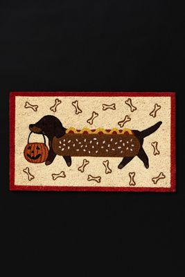 Dachshund Hot Dog Coir Doormat