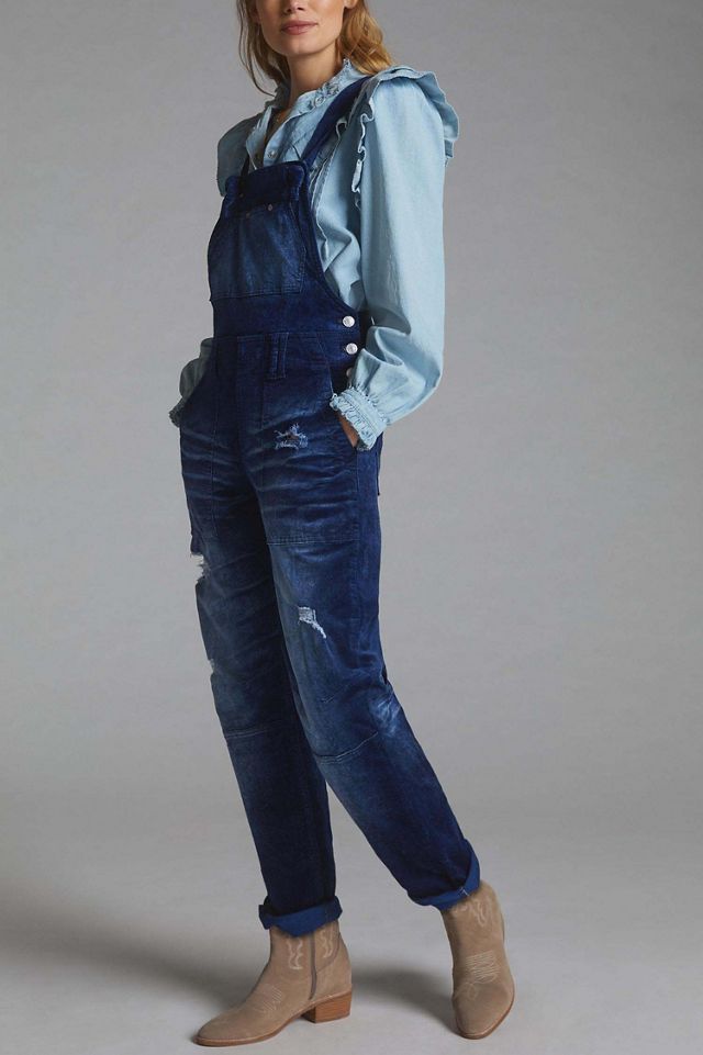 Pilcro The Wanderer Velvet Overalls #1