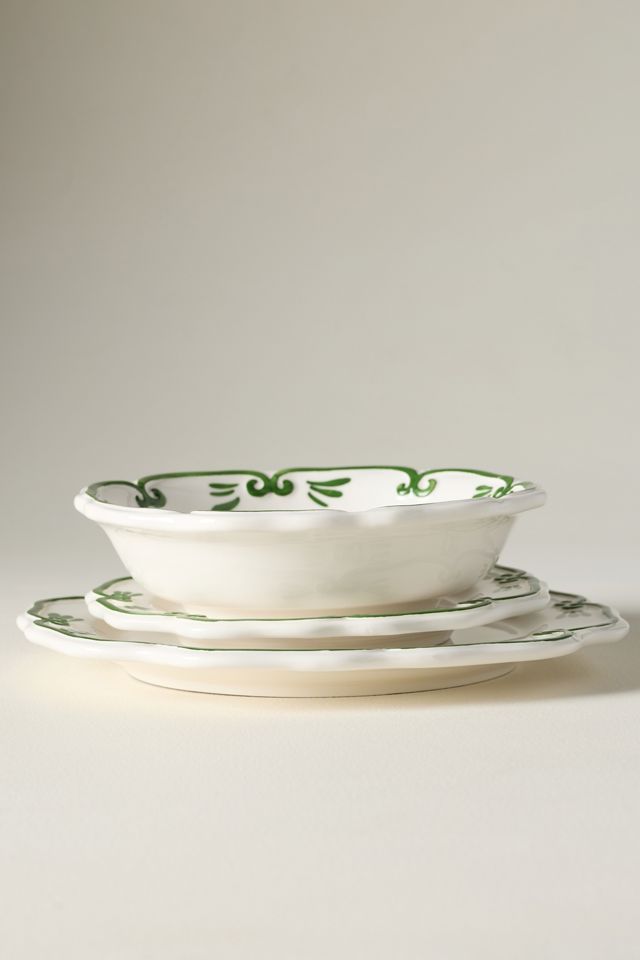 Vanessa Italian Earthenware Pasta Bowl, Set of 4 #1