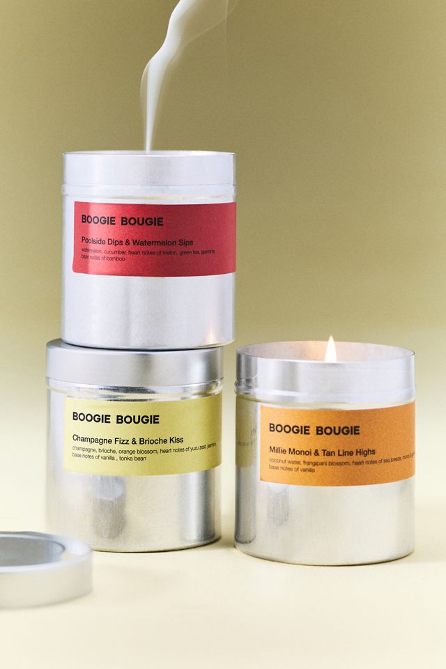Boogie Bougie Gourmand Champagne Fizz & Brioche Kiss Boxed Tin Candle #1
