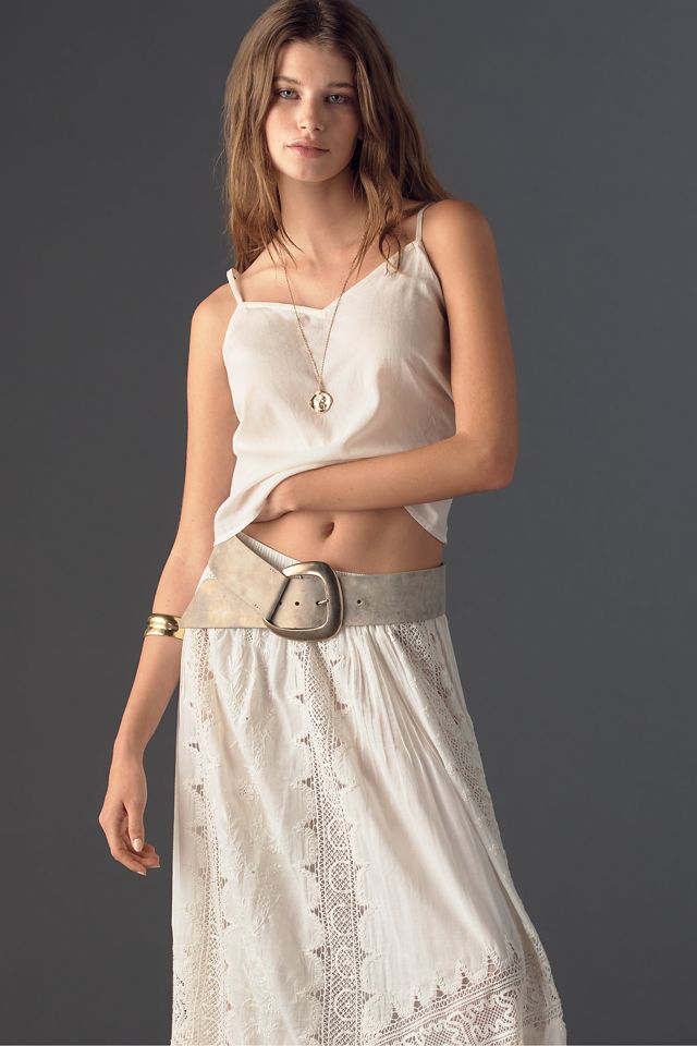 Streets Ahead Low-Slung Italian Leather Belt #1