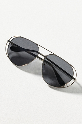 I-SEA Metal Aviator Sunglasses | Anthropologie display picture 1