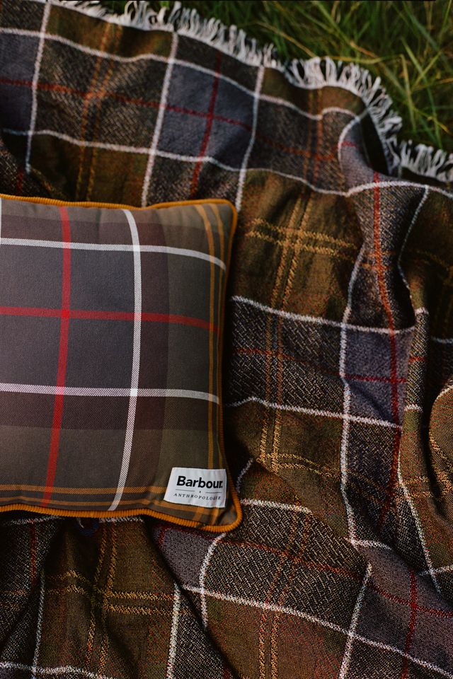 Barbour x Anthropologie Embroidered Corduroy Tartan Dog Pillow #4