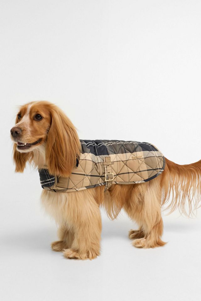 Barbour x Anthropologie Tartan Quilted Dog Coat #1