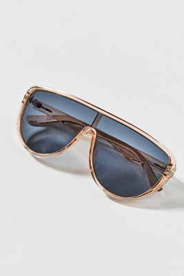 I-SEA Summer Oversized Shield Aviator Sunglasses | Anthropologie