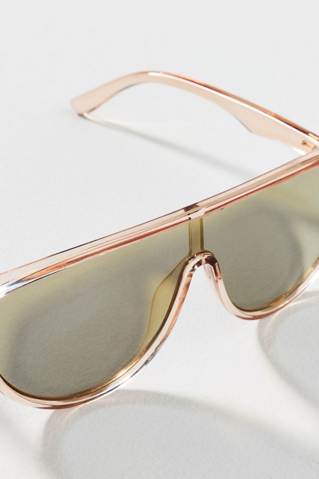 I-SEA Summer Oversized Shield Aviator Sunglasses #2