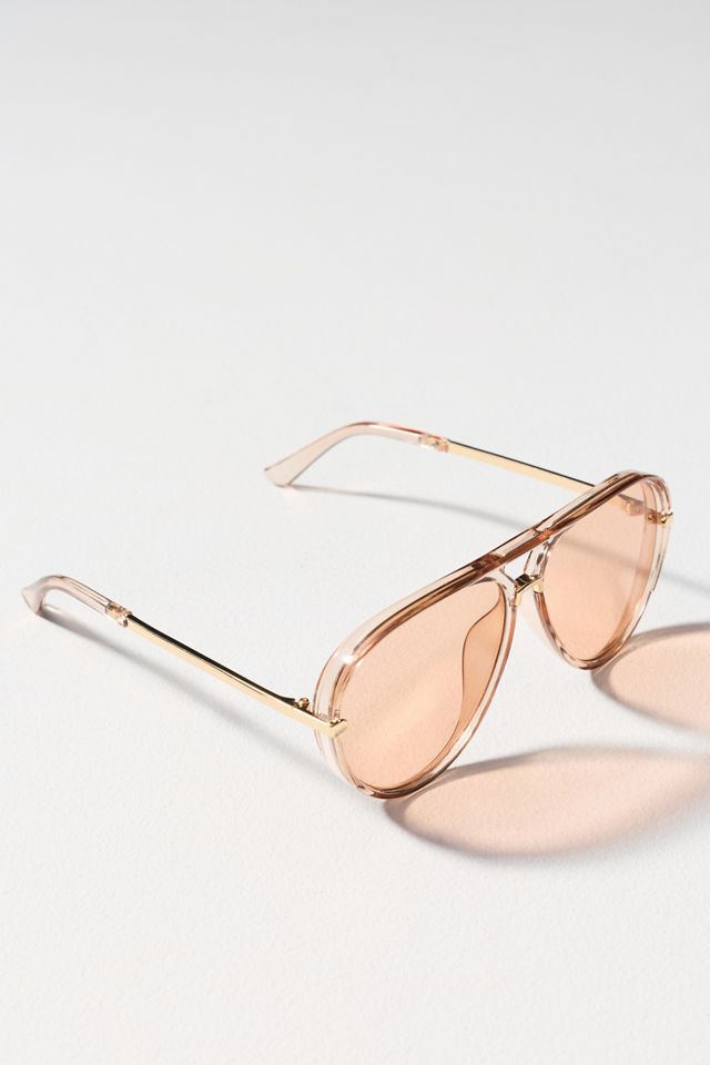 I-SEA Colored Translucent Aviator Sunglasses #2