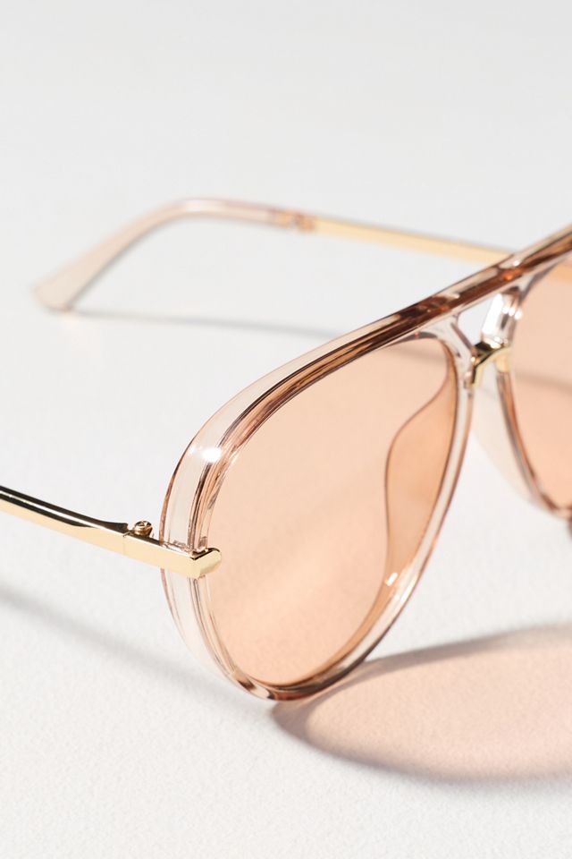 I-SEA Colored Translucent Aviator Sunglasses #3