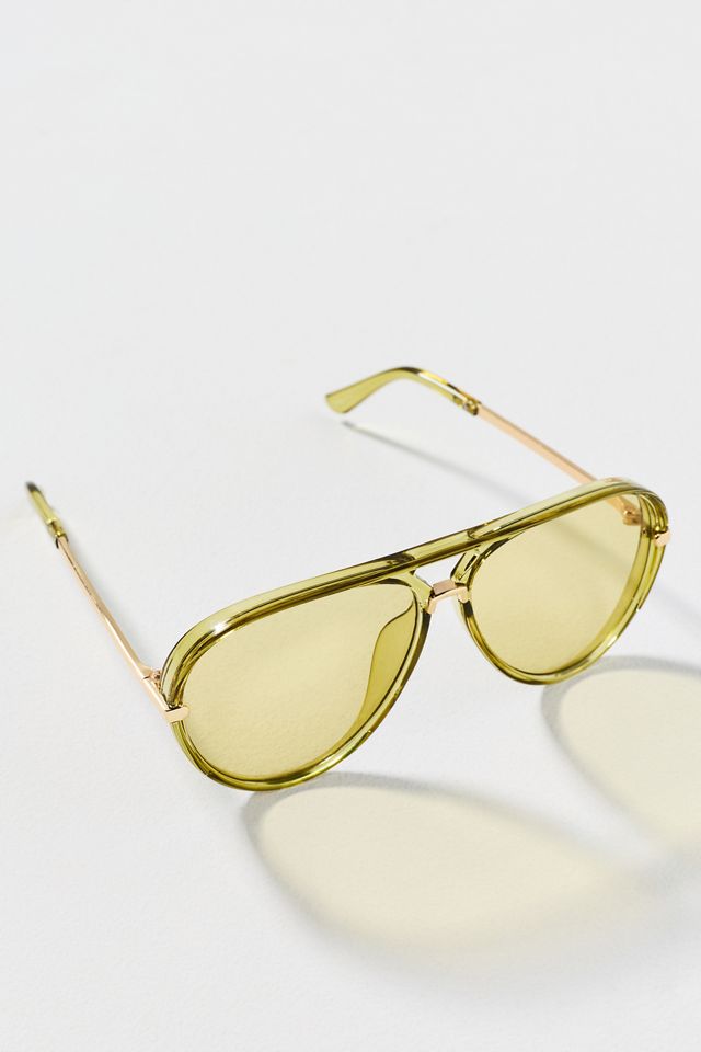 I-SEA Colored Translucent Aviator Sunglasses #2
