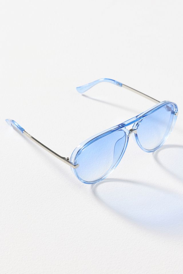 I-SEA Colored Translucent Aviator Sunglasses #1
