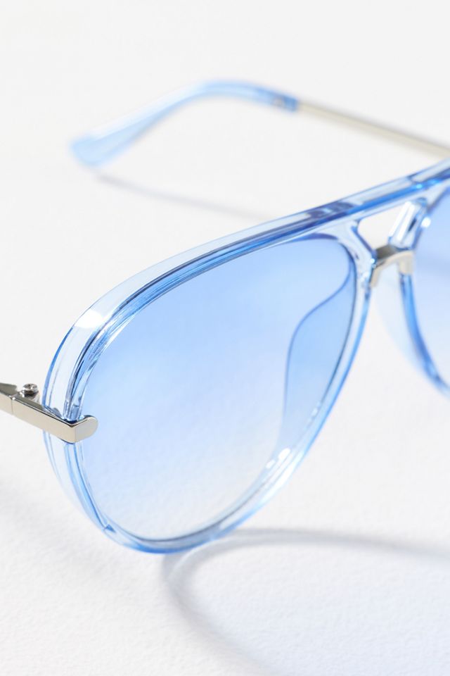 I-SEA Colored Translucent Aviator Sunglasses #2