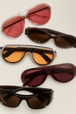 I-SEA Colored Translucent Aviator Sunglasses