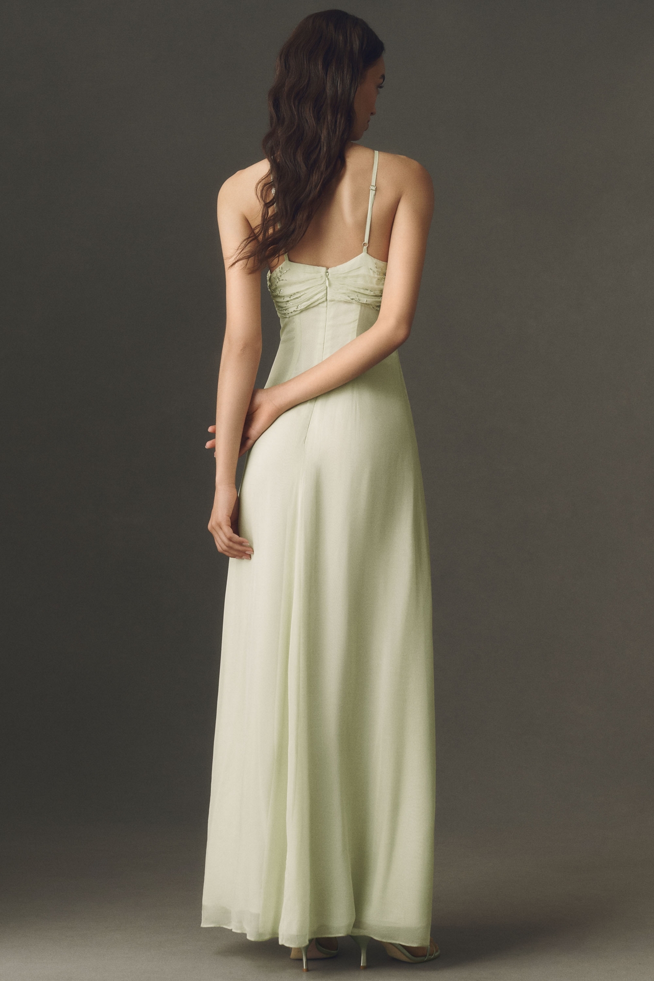 BHLDN Beaded Halter Maxi Dress