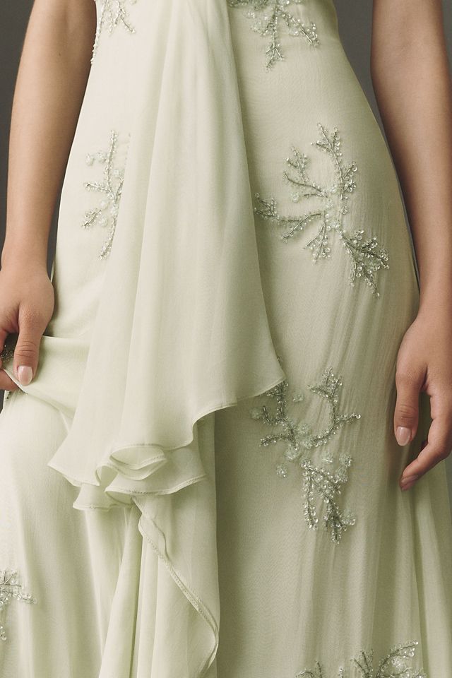 BHLDN Beaded Halter Maxi Dress #3