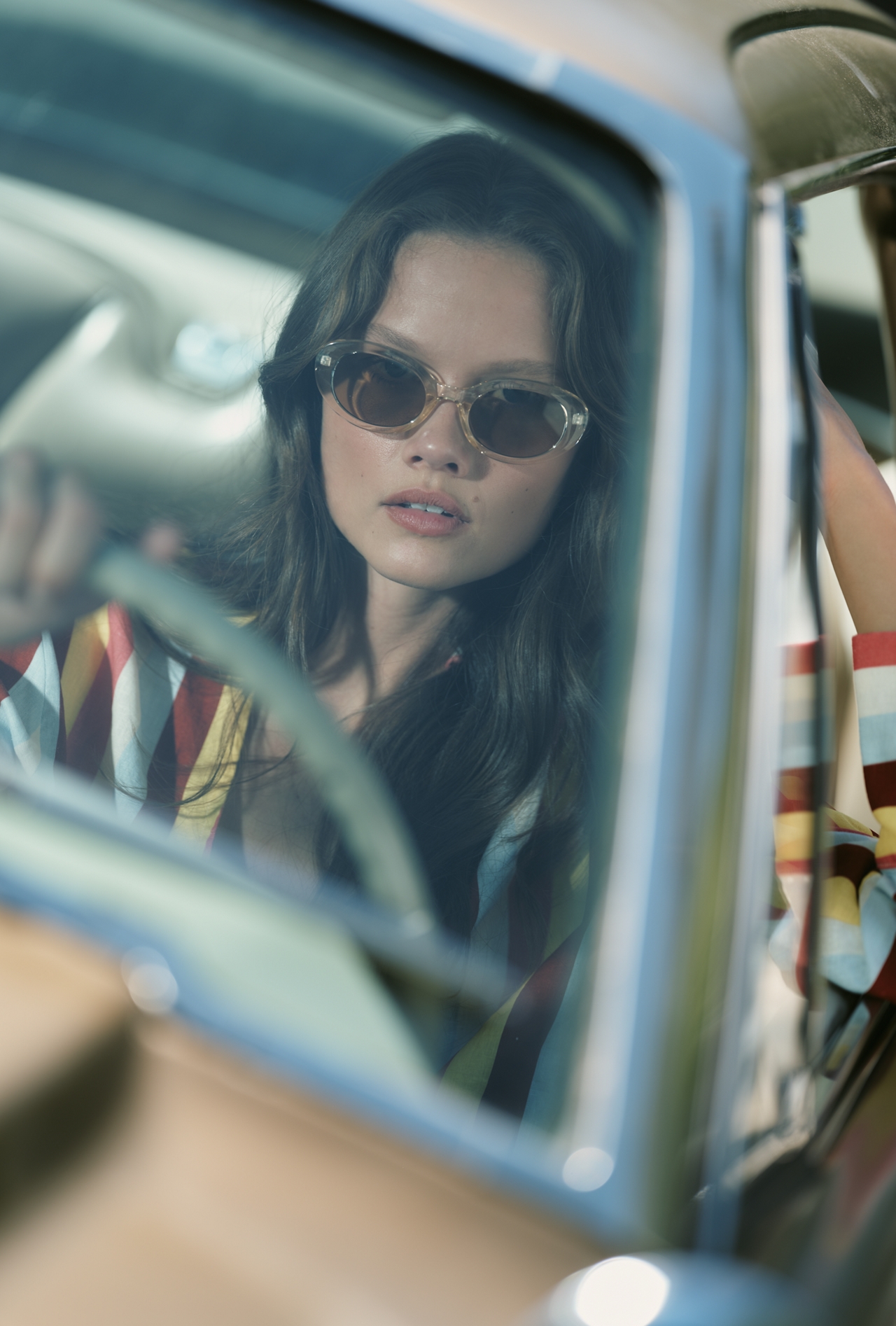 Transparent Oval Sunglasses