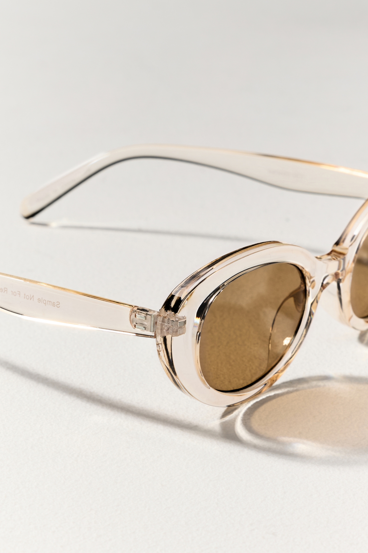 Transparent Oval Sunglasses